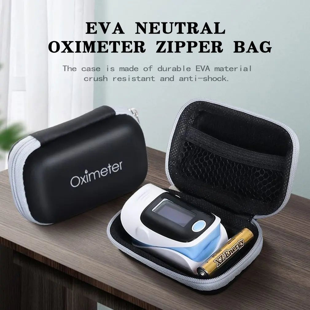 Finger Pulse Oximeter Case with Secure Zipper Storage - Fingerpulsepro