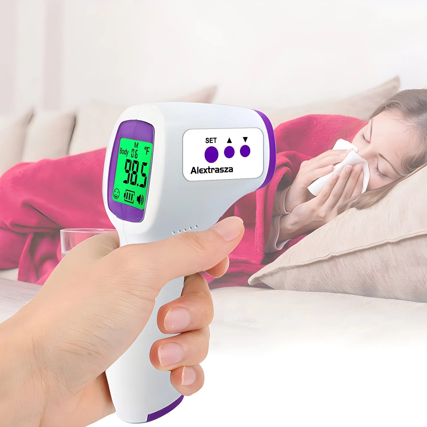 Forehead Non Contact Digital Thermometer - Fingerpulsepro